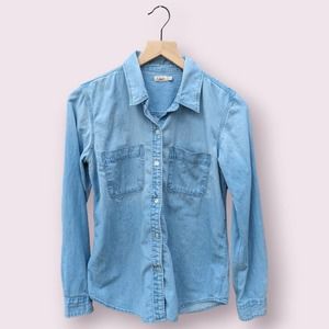 Faherty Women's Chambray Shirt, Size S